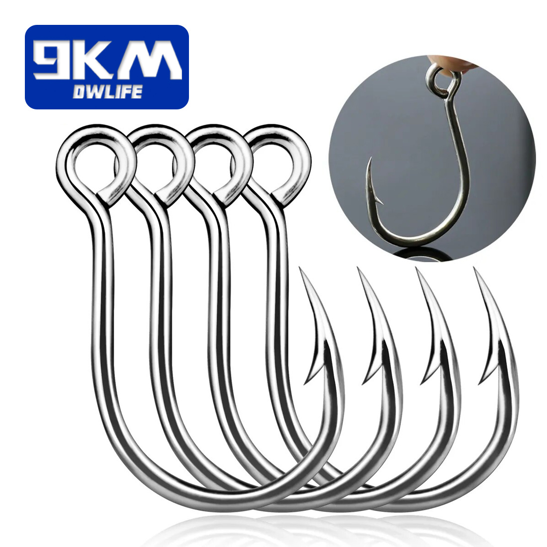 Fishing Hook Barbless - 9 كجم الصيد السنانير 25 قطعة