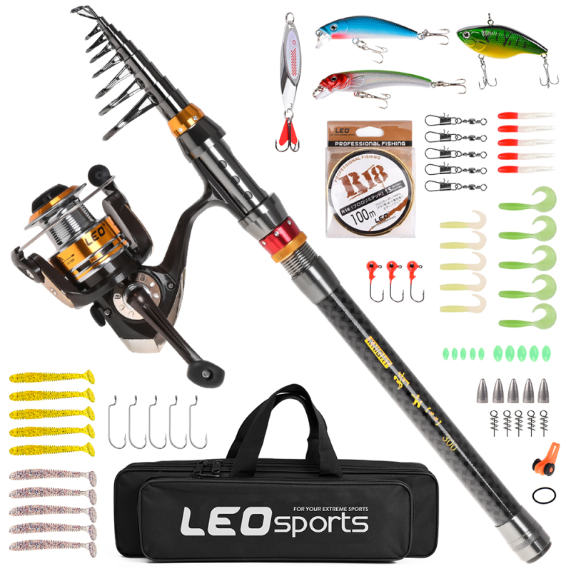 Fishing Hook Jig - صنارة صيد تلسكوبية من ألياف الكربون