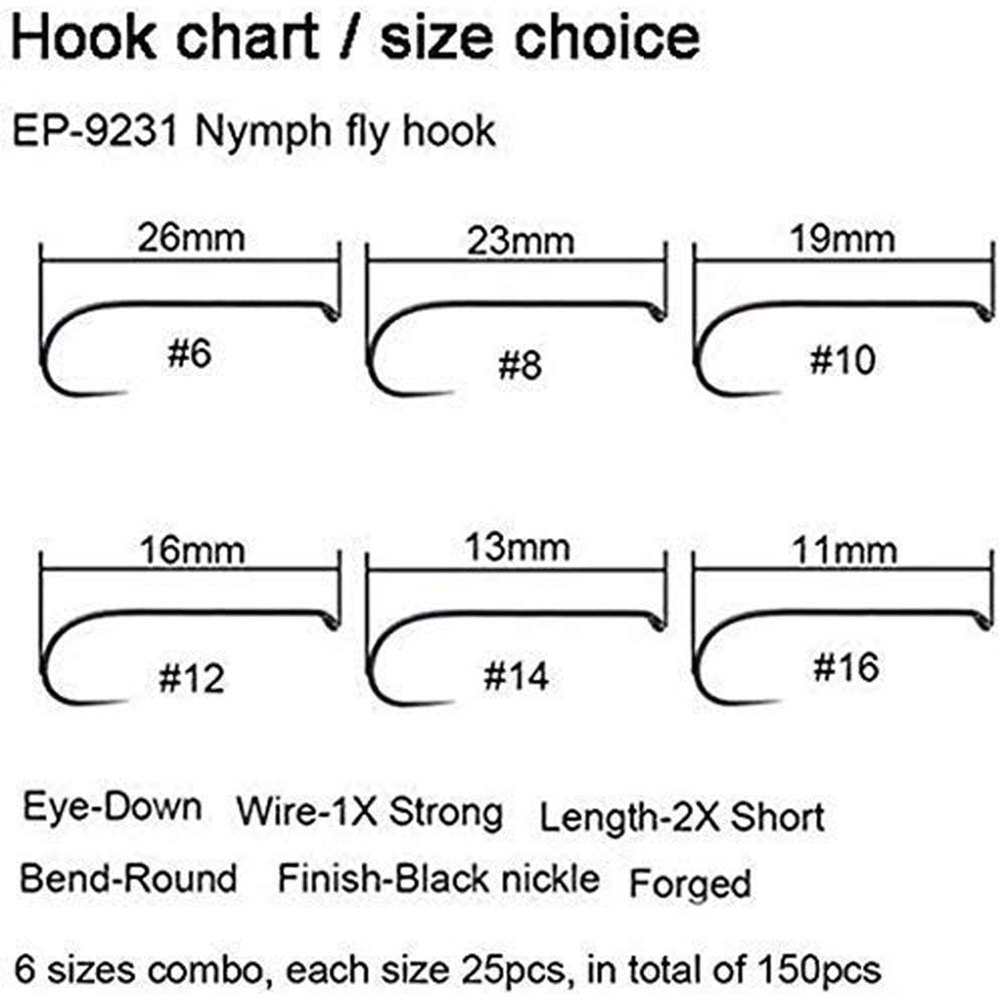خطافات صيد Aventik Eupheng 100 - مراجعة Fishing Hook Barbless وسعره