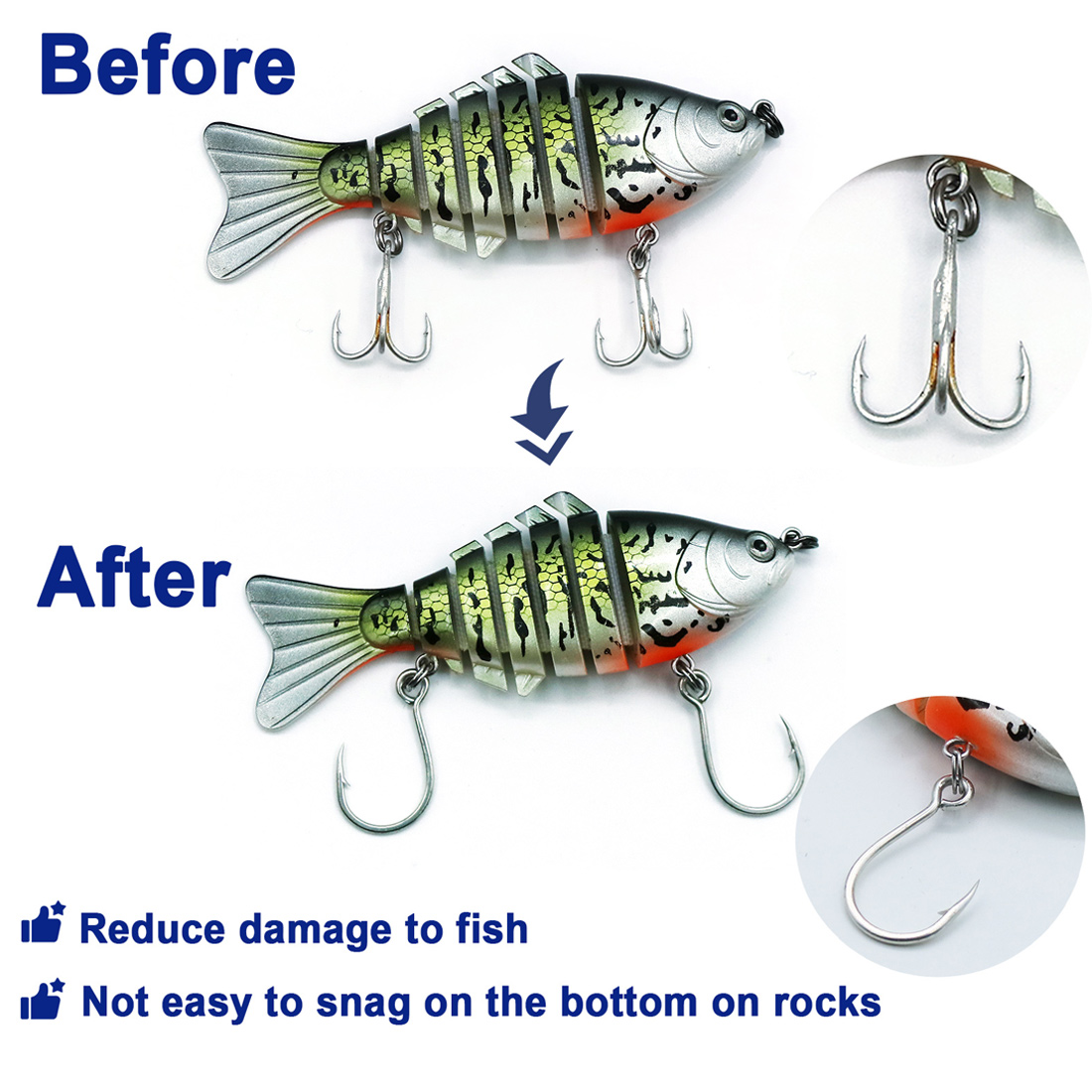 9 كجم الصيد السنانير 25 قطعة خ - مراجعة Fishing Hook Barbless وسعره