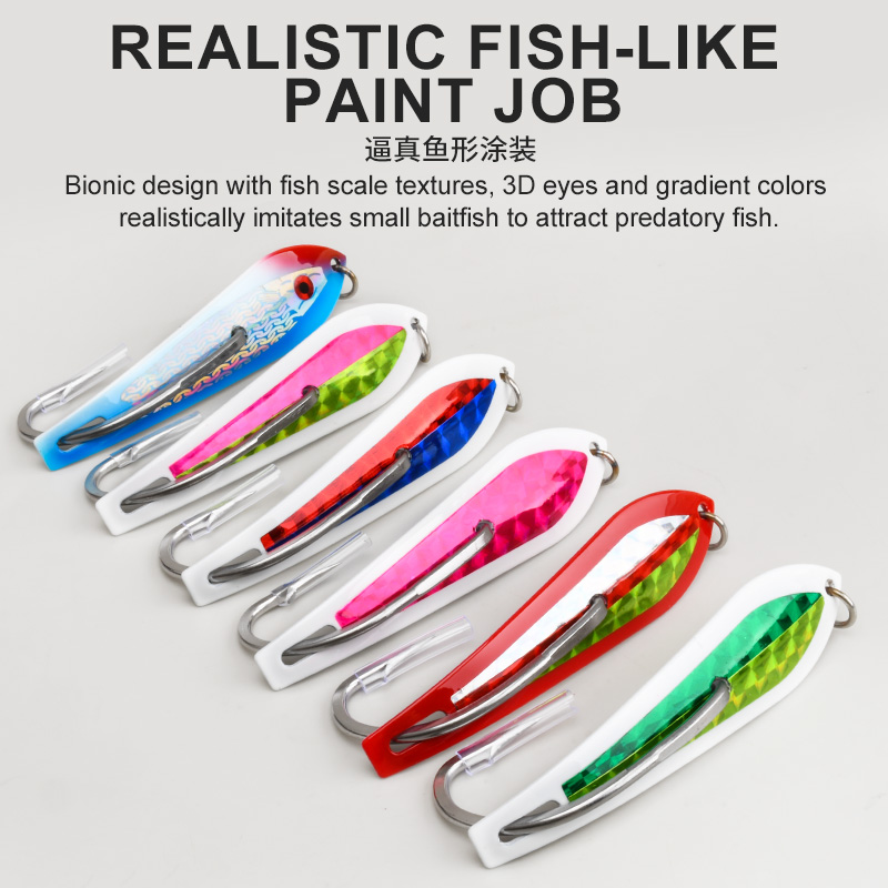 طعم صيد معدني كبير بخطاف واحد، - مراجعة Fishing Hook Size وسعره