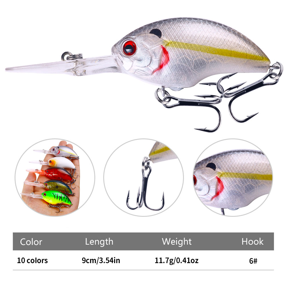 HENGJIA طُعم صيد صناعي صلب 11. - مراجعة Fishing Hook Size وسعره