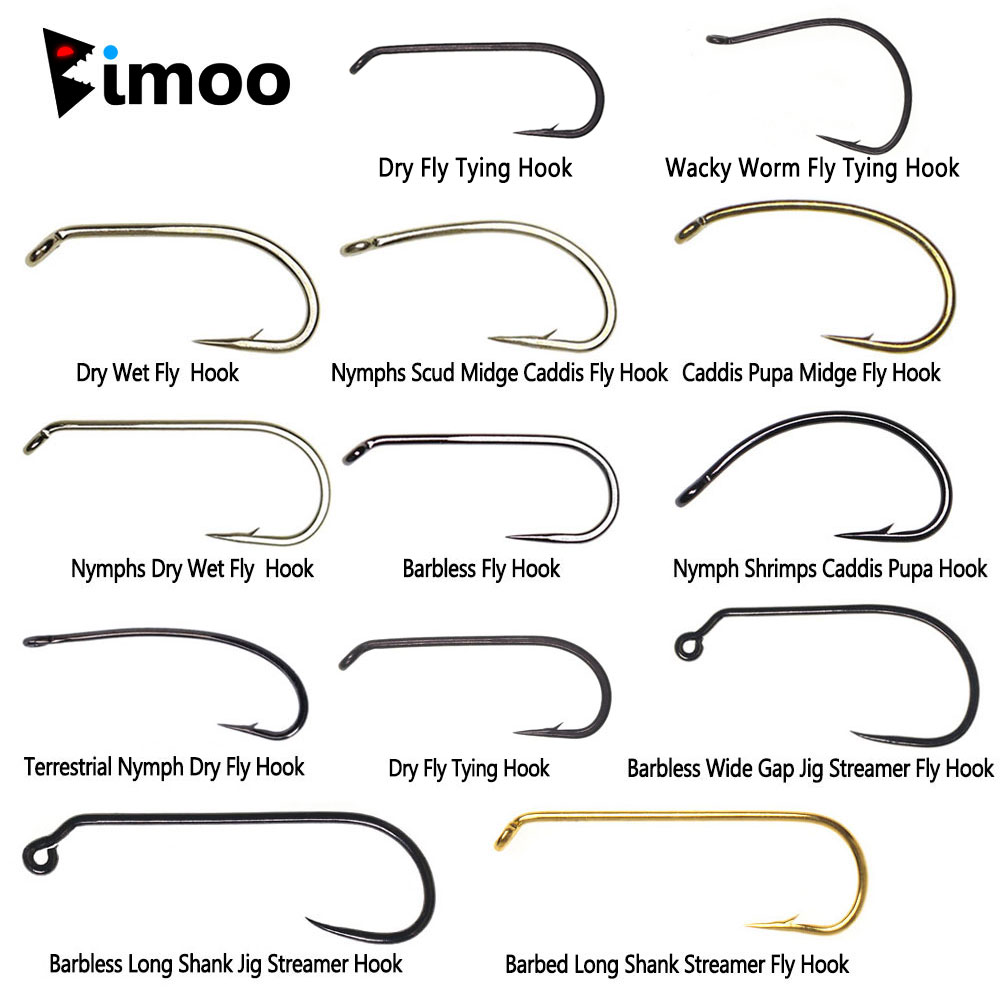 بيمو 100 قطعة 1 # ~22 #   الشا - مراجعة Fishing Hook Barbless وسعره